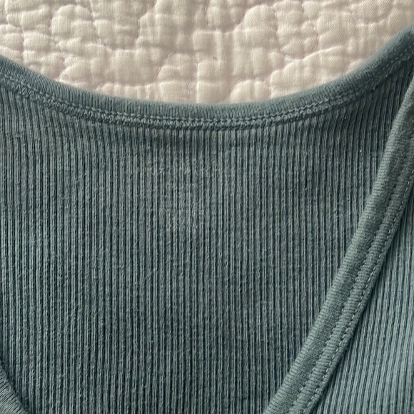 Brandy Melville Blue Gray Short sleeve top XS/S - Picture 2 of 3